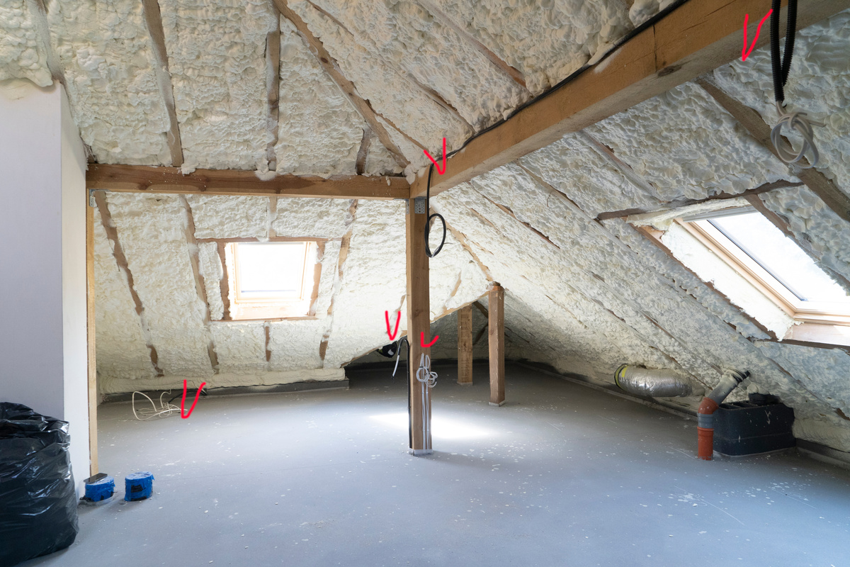 Roof Insulation in Attic